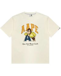 Aape By A Bathing Ape - Aape T-Shirt Met Grafische Print - Lyst