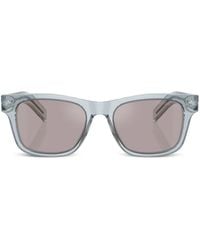 Prada - Logo-Engraved Square-Frame Sunglasses - Lyst