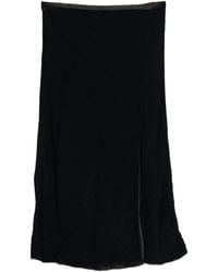 forte_forte - Fluid Chic Velvet Sarong Skirt - Lyst