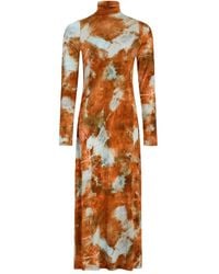 Marie Oliver - Vestido midi Paxton con cuello alto - Lyst