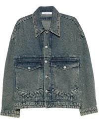 Etudes Studio - Denim Jack Met Franje - Lyst