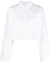 Remain - Long-sleeve Cropped Shirt - Lyst