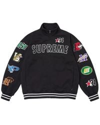 Supreme - Logo-Patch Zip-Up Jacket - Lyst