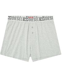 DIESEL - Katoenen-Boxershorts Met Logoband En Knopen - Lyst