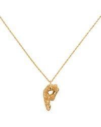 Loveness Lee - P Alphabet Pendant Necklace - Lyst