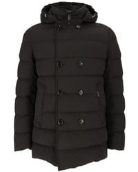 Moorer - Florio-Kn Double-Breasted Padded Coat - Lyst