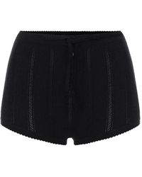 Elisabetta Franchi - Culotte En Maille Ajourée - Lyst