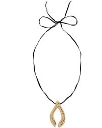 Tory Burch - Wishbone-Motif Necklace - Lyst