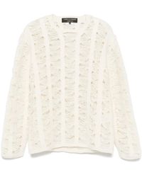 Comme des Garçons - Jersey con detalles rasgados - Lyst