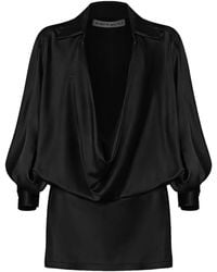 Nineminutes - The Mona Draped Mini Dress - Lyst