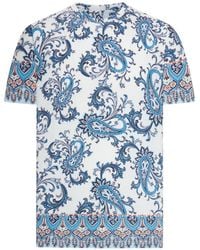 Etro - Rome T-Shirt Met Paisley-Print - Lyst