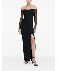 MARCELLA - Marian Off-Shoulder Slit Maxi Dress - Lyst