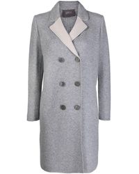 Lorena Antoniazzi - Two-tone Double-breasted Coat - Lyst