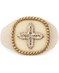 Pascale Monvoisin - Bowie Diamond Signet Ring - Lyst