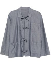 Baserange - Liber Bow-Fastening Shirt - Lyst
