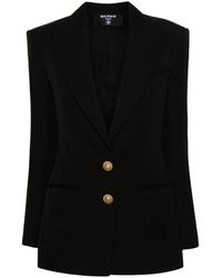 Balmain - Blazer à poitrine unique - Lyst