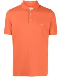 Fay - Logo-Embroidered Polo Shirt - Lyst