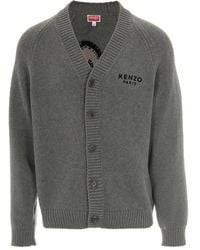 KENZO - Cardigan Con Ricamo A Fiori - Lyst