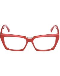Max Mara Eyewear - Rectangle-Frame Glasses - Lyst
