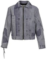 UNDER THE SIGN - Giacca Con Design Patchwork - Lyst