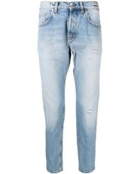 Eleventy - Stonewashed Tapered-Leg Jeans - Lyst