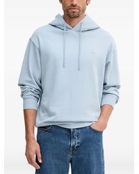 Benetton - Drawstring Logo Hoodie - Lyst