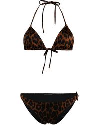Tom Ford - Neckholder-Bikini mit Leoparden-Print - Lyst