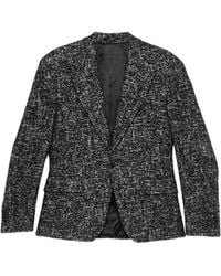 KARL LAGERFELD - Glitter-Effect Tweed Blazer - Lyst
