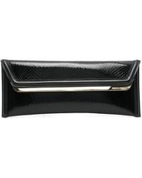 DSquared² - Metallic-Trim Leather Clutch Bag - Lyst