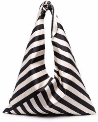 Jejia - Striped Knotted Shoulder Bag - Lyst