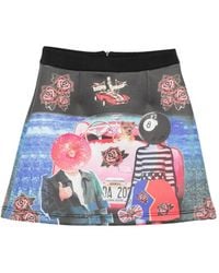 The Artistylist - Graphic-Print A-Line Skirt - Lyst