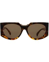 Max Mara Eyewear - Tortoiseshell Geometric-Frame Sunglasses - Lyst