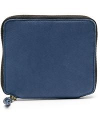 Comme des Garçons - Washed Leather Zip-Up Wallet - Lyst