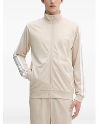 adidas - Side-Stripe Zip-Up Sweater - Lyst
