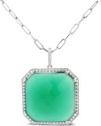 Lisa Nik - 18K Agate And Diamond Necklace - Lyst