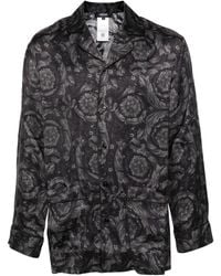 Versace - Pyjama-Hemd mit Barocco-Print - Lyst