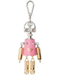 Prada - Portachiavi Con Ciondolo Robot - Lyst