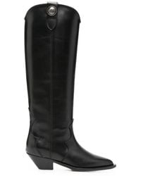 Via Roma 15 - Logo-Plaque Knee-High Boots - Lyst