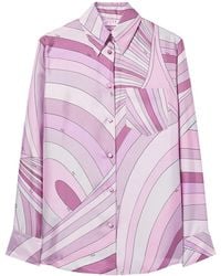 Emilio Pucci - Iride-print Silk Shirt - Lyst