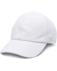 Courreges - Embroidered-Logo Twill Cap - Lyst
