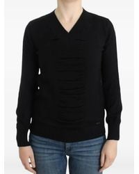 CoSTUME NATIONAL - V-Neck Long-Sleeve Sweater - Lyst