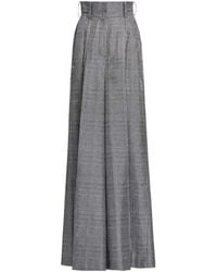 Elie Saab - Prince De Galles-Print Silk Trousers - Lyst