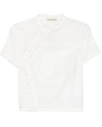 Paloma Wool - Gaspar Ruffle-Trimmed Short-Sleeve Blouse - Lyst