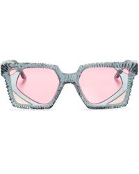 Kuboraum - T6 Transparent Square-frame Sunglasses - Lyst