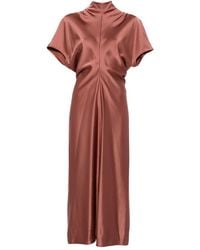 FEDERICA TOSI - Mock-Neck Midi Dress - Lyst
