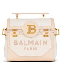 Balmain - B-Buzz 23 Handtasche aus Canvas - Lyst
