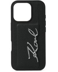 Karl Lagerfeld - ロゴ Iphone 16 Pro ケース - Lyst