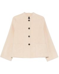 ROSSO35 - Button-Fastening Raglan-Sleeve Jacket - Lyst