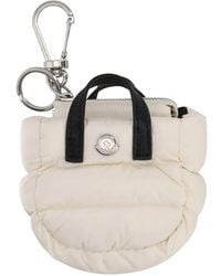 Moncler - Quilted Leather-Trim Keyring - Lyst