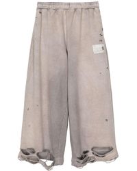 Maison Mihara Yasuhiro - Pantalones de chándal con efecto envejecido - Lyst